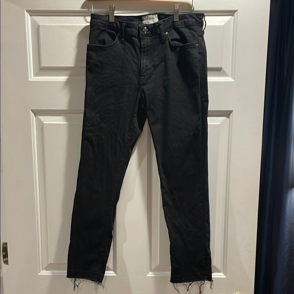 Free People Black Skinny Ankle Jeans